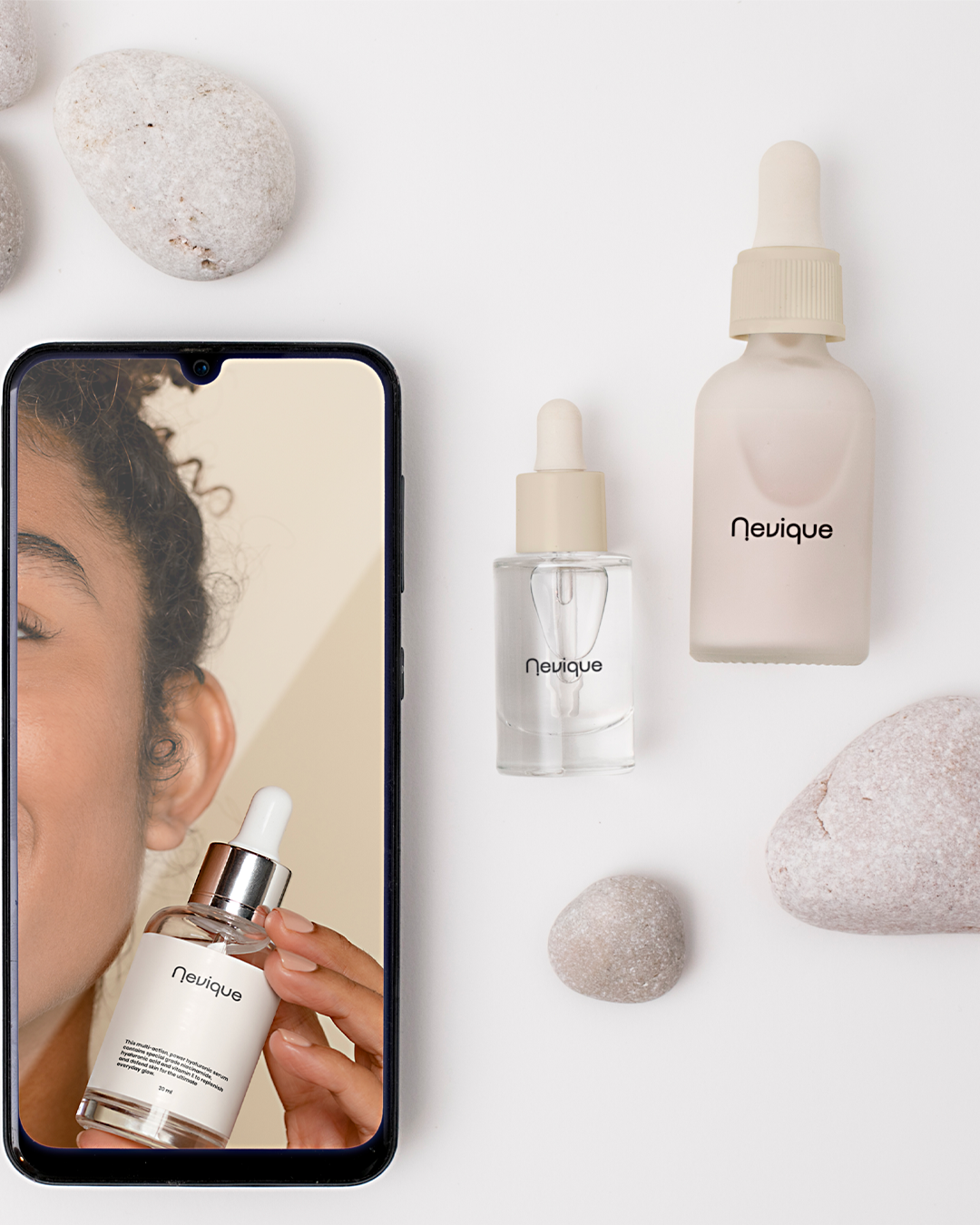 Nevique product system mockup
