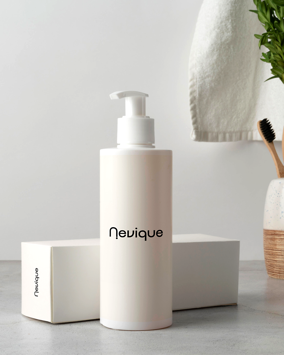 Nevique bottle and box application
